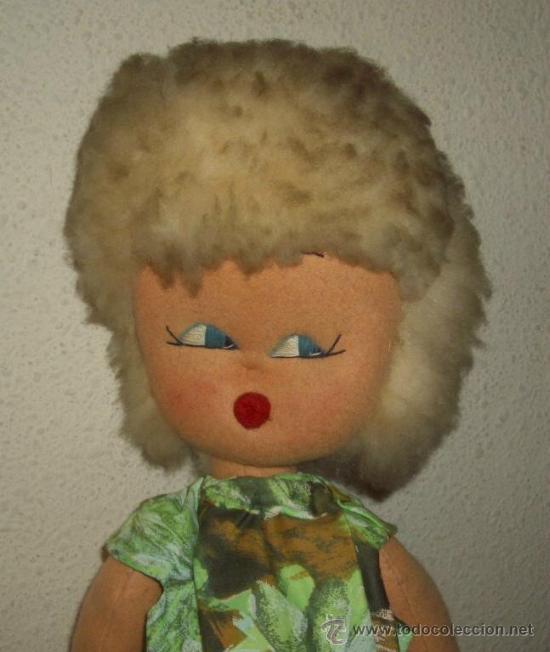 Mu&ntilde;eca espa&ntilde;ola clasica: MU&Ntilde;ECA DE FIELTRO DE PPIO DE LOS 50 - Foto 2