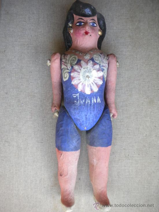 Mu&ntilde;eca espa&ntilde;ola clasica: MU&Ntilde;ECA DE CARTON JUANA, 34 CMS. - Foto 1