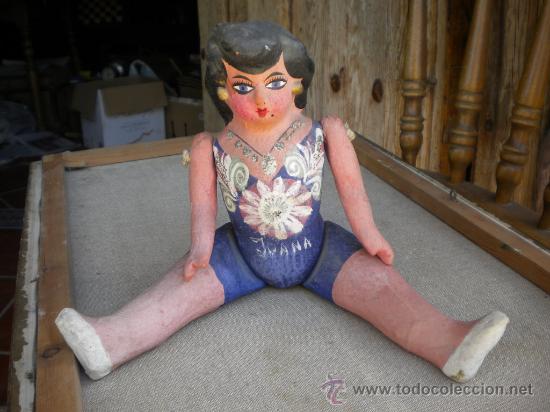 Mu&ntilde;eca espa&ntilde;ola clasica: MU&Ntilde;ECA DE CARTON JUANA, 34 CMS. - Foto 3