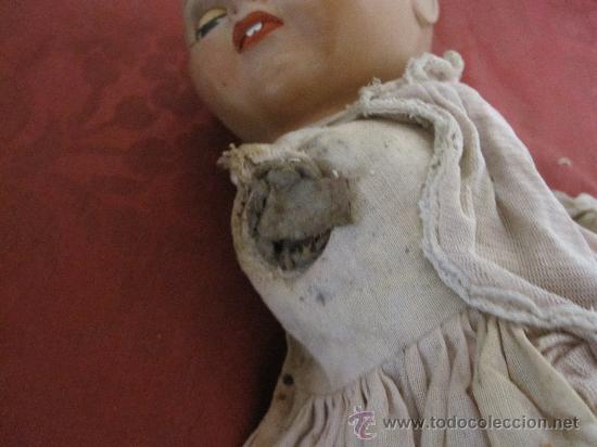 Mu&ntilde;eca espa&ntilde;ola clasica: MUY ANTIGUA MU&Ntilde;ECA CON CABEZA DE PLASTICO. - Foto 7