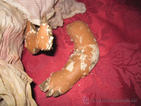 Mu&ntilde;eca espa&ntilde;ola clasica: MUY ANTIGUA MU&Ntilde;ECA CON CABEZA DE PLASTICO. - Foto 4