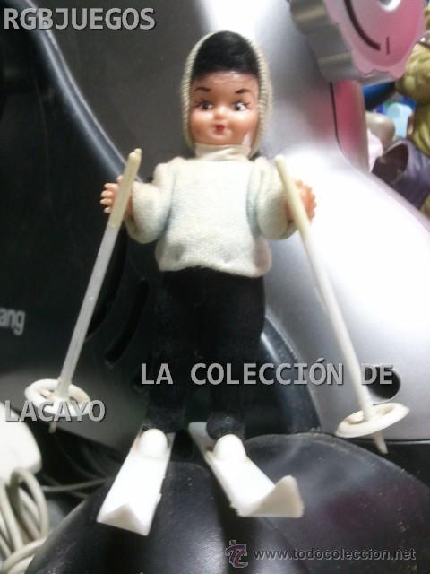 Mu&ntilde;eca espa&ntilde;ola clasica: MU&Ntilde;ECA ESQUIADORA DE CELULOIDE PERFECTA Y COMPLETA A&Ntilde;OS 50 - Foto 3