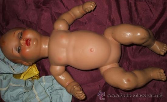 Mu&ntilde;eca espa&ntilde;ola clasica: MU&Ntilde;ECO BEBE MANOLIN DE INDUSTRIAS DIANA CELULOIDE 1950 - Foto 4