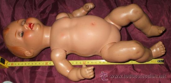 Mu&ntilde;eca espa&ntilde;ola clasica: MU&Ntilde;ECO BEBE MANOLIN DE INDUSTRIAS DIANA CELULOIDE 1950 - Foto 2
