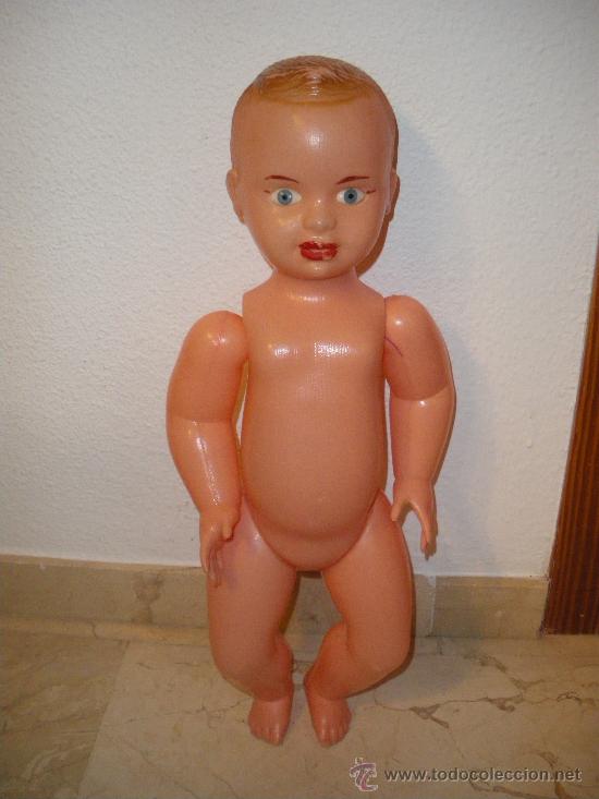 Mu&ntilde;eca espa&ntilde;ola clasica: ANTIGUA MU&Ntilde;ECA DE PLASTICO MIDE 55CM, - Foto 2