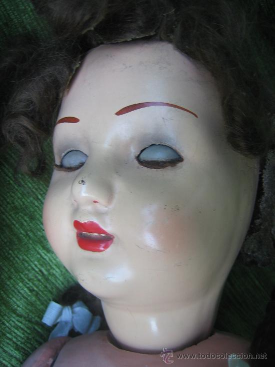 Mu&ntilde;eca espa&ntilde;ola clasica: Mu&ntilde;eca de composicion y madera, hacia 1920. - Foto 5