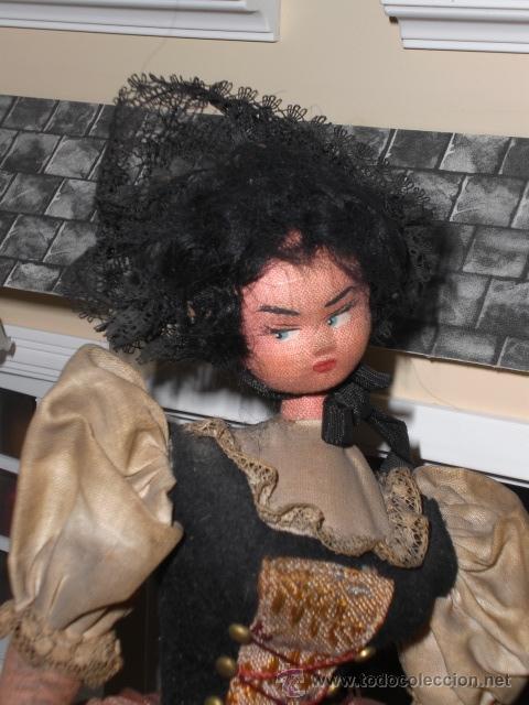 Mu&ntilde;eca espa&ntilde;ola clasica: ANTIGUA MU&Ntilde;ECA TRADICIONAL DE LAINA - Foto 2