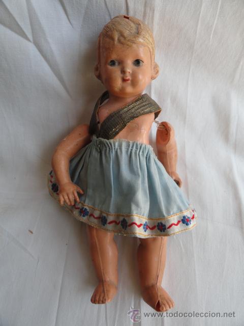 Mu&ntilde;eca espa&ntilde;ola clasica: ANTIGUA MU&Ntilde;EQUITA DE CELULOIDE. - Foto 1