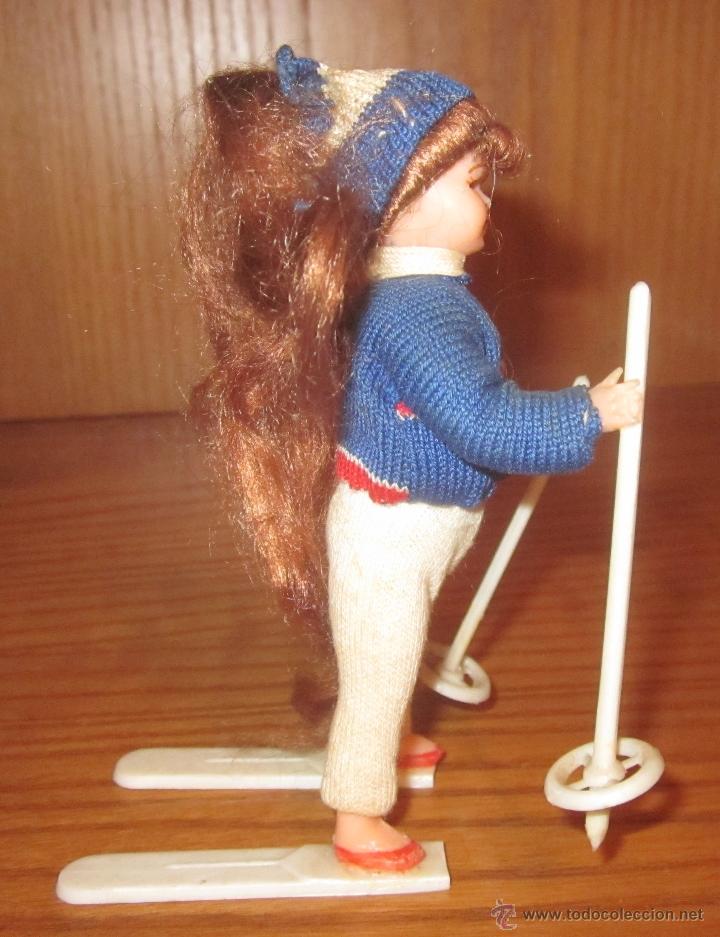 Mu&ntilde;eca espa&ntilde;ola clasica: MU&Ntilde;ECA ESQUIADORA,A&Ntilde;OS 50 - Foto 2