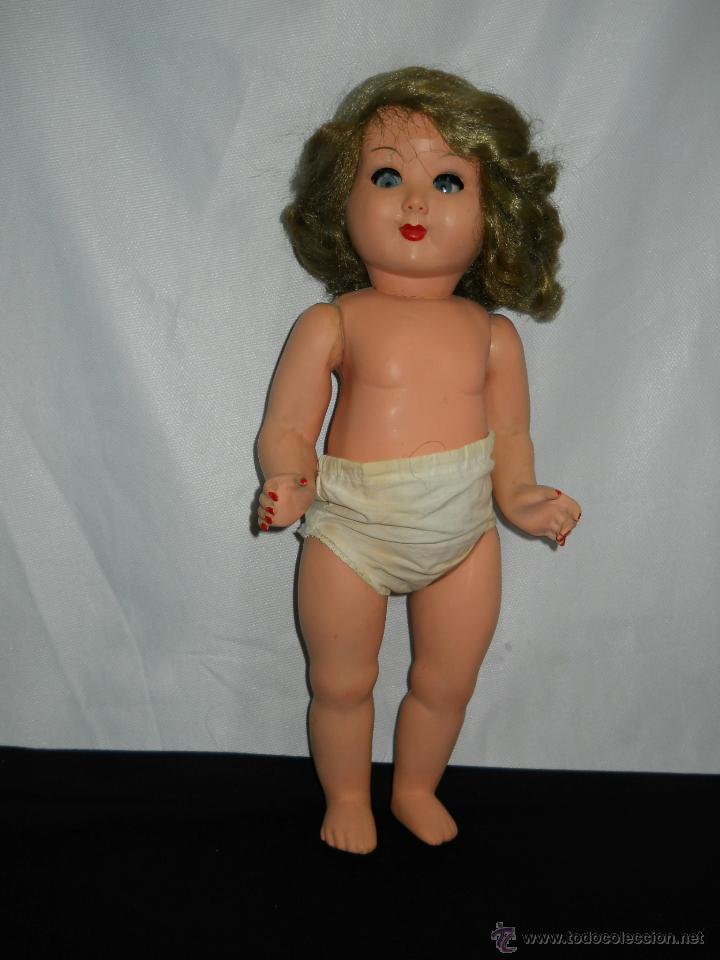 Mu&ntilde;eca espa&ntilde;ola clasica: Mu&ntilde;eca antigua de celuloide de 43 cm (ADMITO OFERTAS) - Foto 5