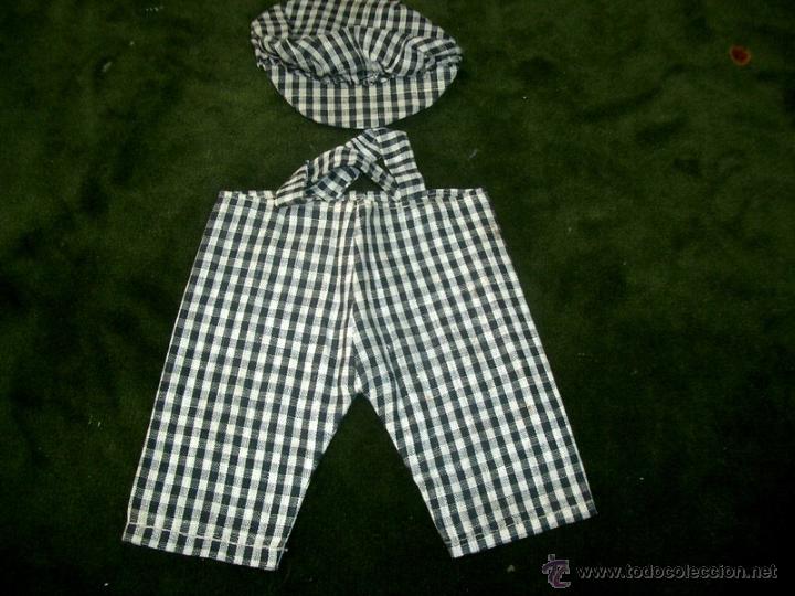 Mu&ntilde;eca espa&ntilde;ola clasica: Conjunto de chulapo, pantal&oacute;n y gorro. ca9 - Foto 1