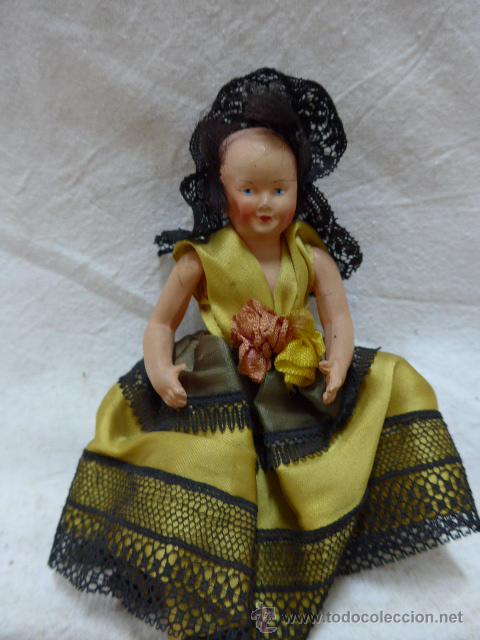 Mu&ntilde;eca espa&ntilde;ola clasica: Antigua mu&ntilde;eca de celuloide - Foto 1