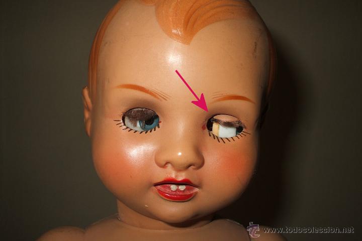 Mu&ntilde;eca espa&ntilde;ola clasica: MU&Ntilde;ECO BEBE MANOLIN DE INDUSTRIAS DIANA CELULOIDE 1950 - Foto 8