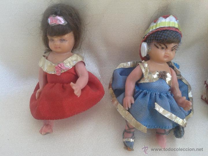 Mu&ntilde;eca espa&ntilde;ola clasica: PAREJA DE MU&Ntilde;ECAS DE CELULOIDE EN MINIATURA - Foto 1