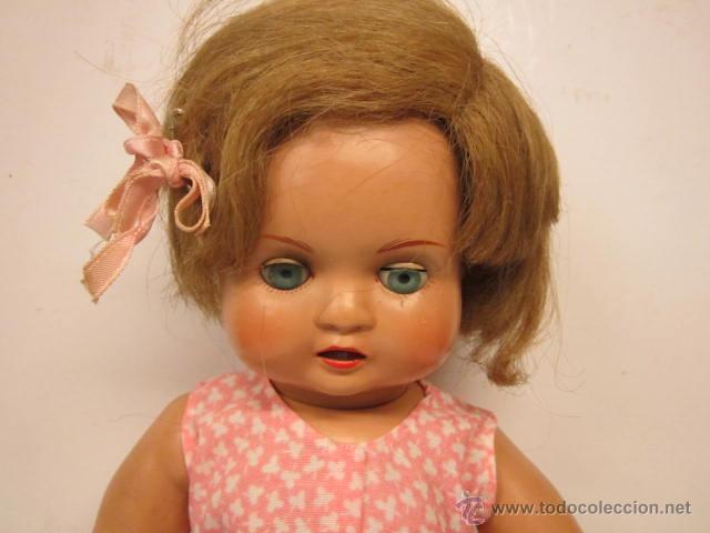 Mu&ntilde;eca espa&ntilde;ola clasica: BEBE DE CELULOIDE DURO DE LA CASA DIANA CON PELO NATURAL - Foto 2