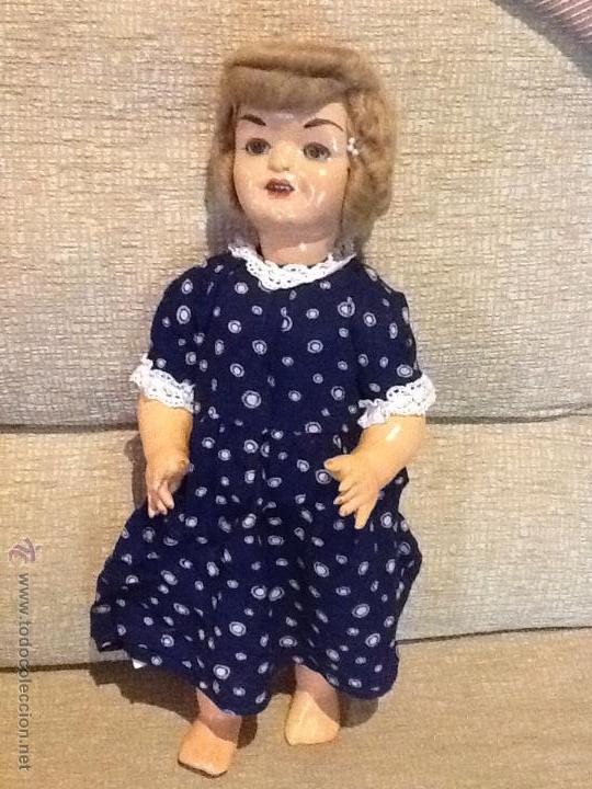 Mu&ntilde;eca espa&ntilde;ola clasica: Mu&ntilde;eca Andadora a&ntilde;os 50 - Foto 1