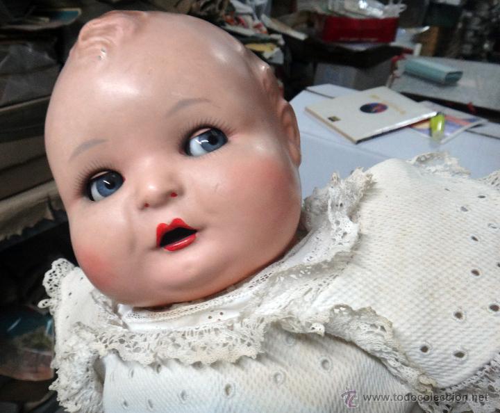 muñeco bebe , antiguo , ojos de cristal , girat - Acheter Autres poupées  espagnoles classiques jusqu'en 1960 sur todocoleccion