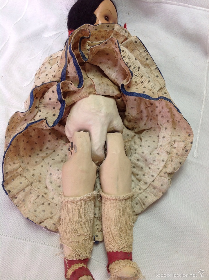 Mu&ntilde;eca espa&ntilde;ola clasica: Mu&ntilde;eca de cart&oacute;n piedra - Foto 5