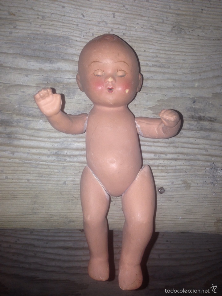 Mu&ntilde;eca espa&ntilde;ola clasica: Mu&ntilde;eco sin ropa a&ntilde;o 1940-50 - Foto 2