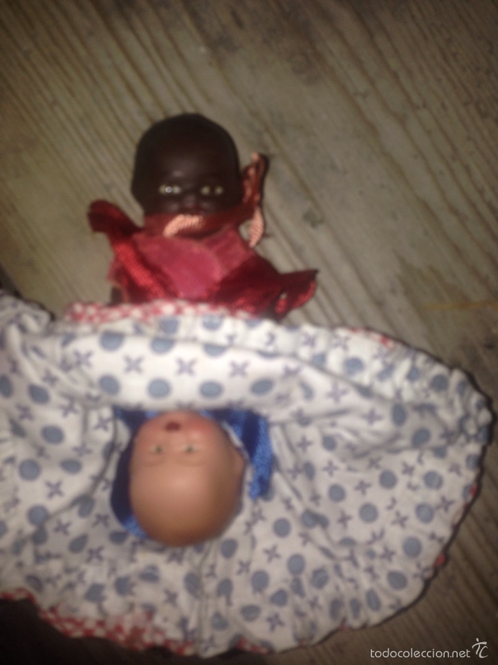 Mu&ntilde;eca espa&ntilde;ola clasica: Mu&ntilde;eco reversible de 1940-50 - Foto 1