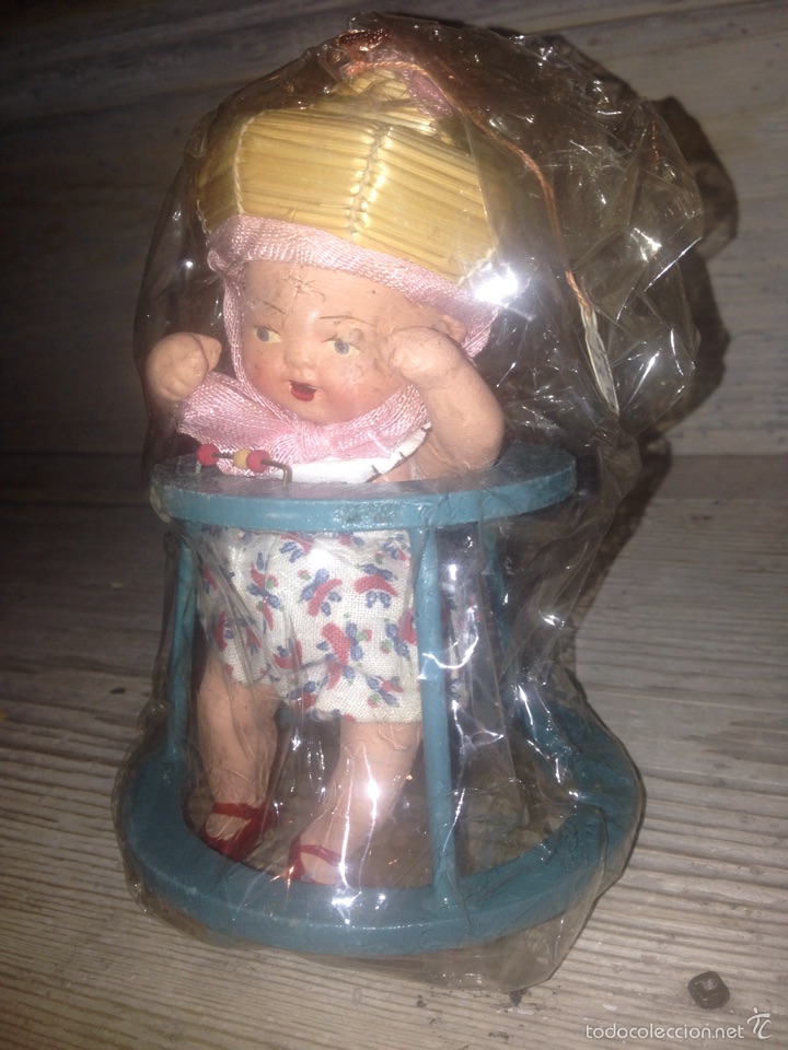 Mu&ntilde;eca espa&ntilde;ola clasica: Mu&ntilde;eco taca-ta 1940-50 - Foto 1