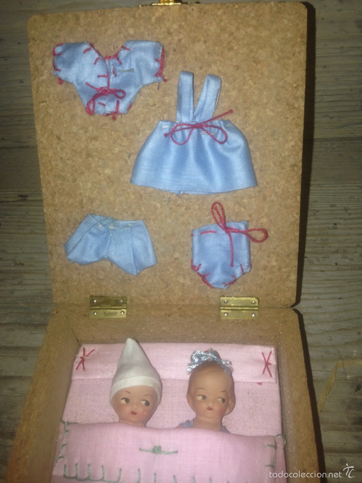 Mu&ntilde;eca espa&ntilde;ola clasica: Mu&ntilde;ecos en caja 1940-50 originales - Foto 2