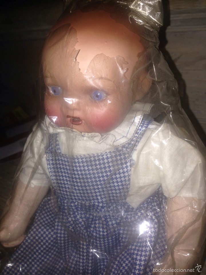 Mu&ntilde;eca espa&ntilde;ola clasica: Mu&ntilde;eco 1940-50 en su bolsa - Foto 2