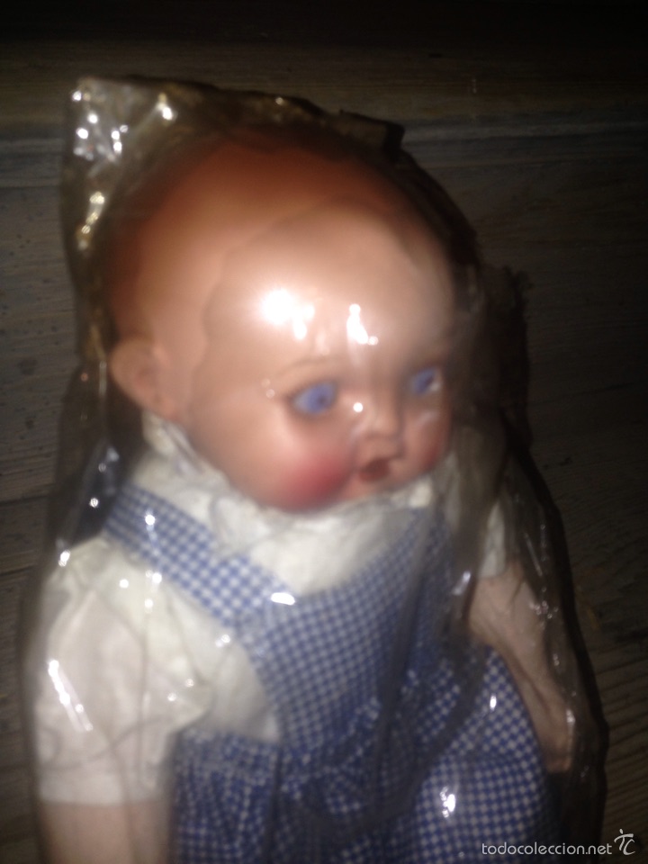 Mu&ntilde;eca espa&ntilde;ola clasica: Mu&ntilde;eco 1940-50 en su bolsa - Foto 3