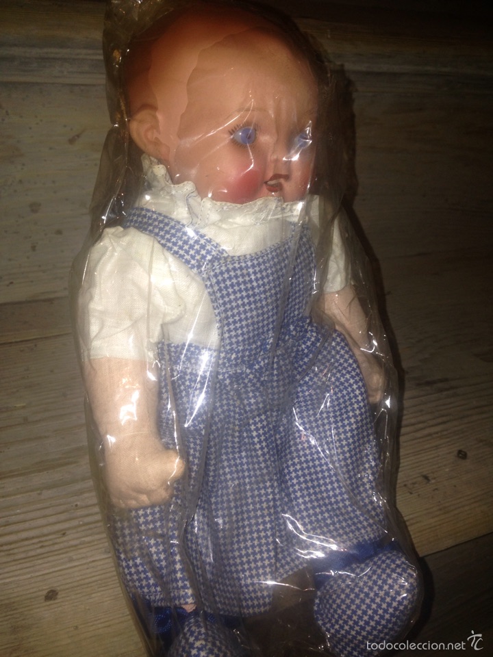 Mu&ntilde;eca espa&ntilde;ola clasica: Mu&ntilde;eco 1940-50 en su bolsa - Foto 4