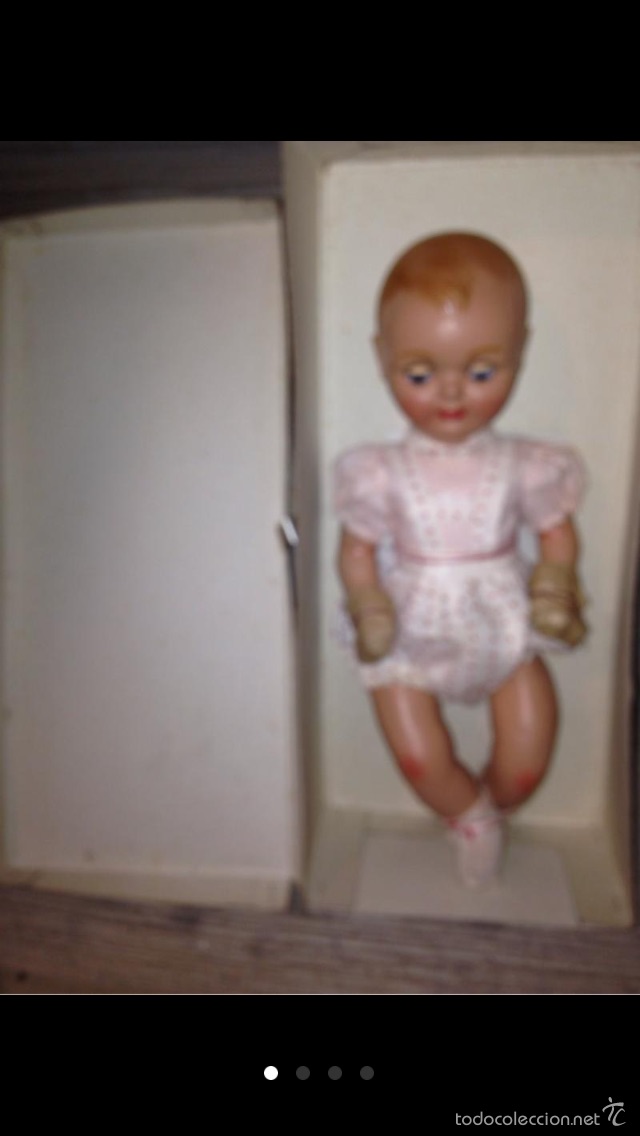 Mu&ntilde;eca espa&ntilde;ola clasica: Mu&ntilde;eca durpe 1940-50 en caja,original - Foto 4