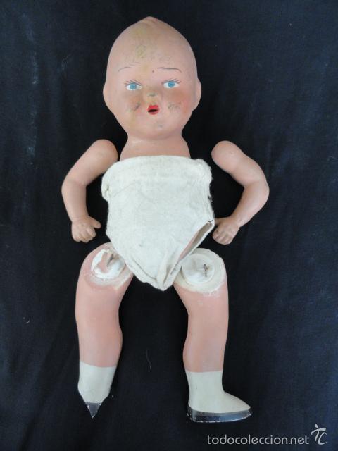 Mu&ntilde;eca espa&ntilde;ola clasica: ANTIGUO MU&Ntilde;ECO DE BISCUIT. - Foto 1