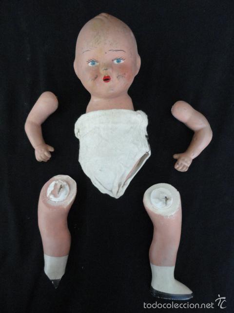 Mu&ntilde;eca espa&ntilde;ola clasica: ANTIGUO MU&Ntilde;ECO DE BISCUIT. - Foto 2