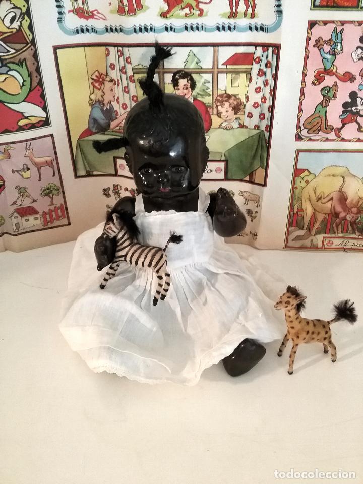 Mu&ntilde;eca espa&ntilde;ola clasica: MU&Ntilde;ECA NEGRITA DE PASTA - Foto 1