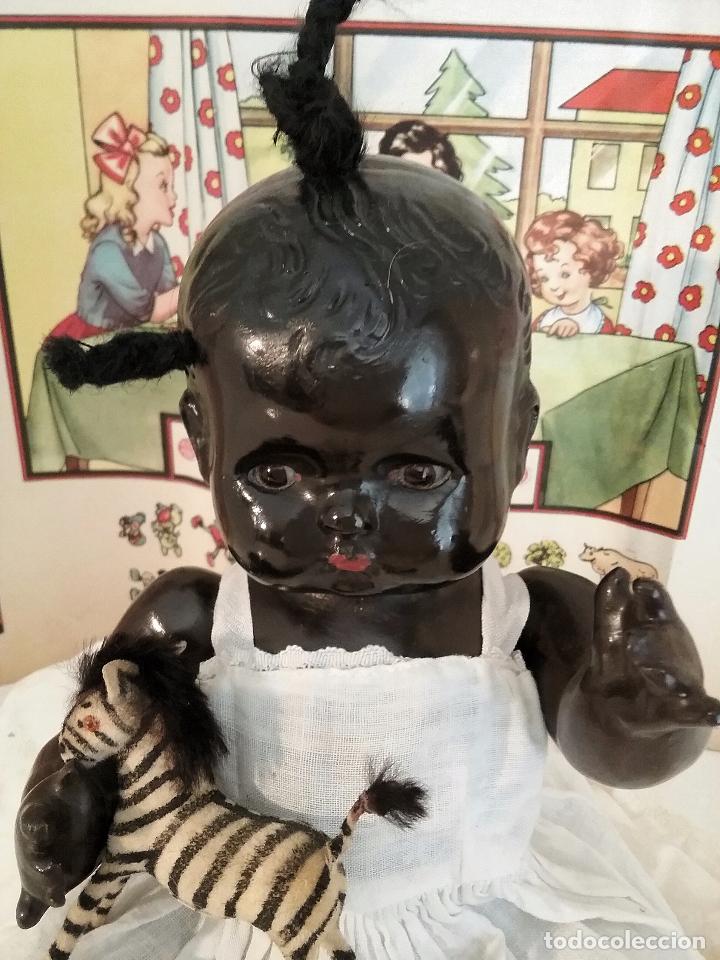 Mu&ntilde;eca espa&ntilde;ola clasica: MU&Ntilde;ECA NEGRITA DE PASTA - Foto 2