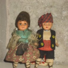 Muñeca española clasica: MUÑECOS PAREJA DE BATURROS DE CELULOIDE,AÑOS 40-50.. Lote 64180839