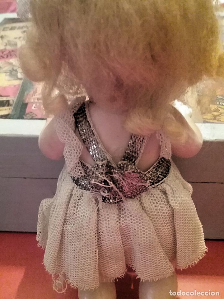 Mu&ntilde;eca espa&ntilde;ola clasica: MU&Ntilde;ECA DE CELULOIDE CON SILLA Y BEB&Eacute; - Foto 4