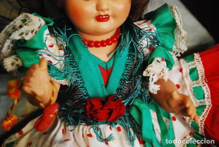 Mu&ntilde;eca espa&ntilde;ola clasica: PRECIOSA MU&Ntilde;ECA ANTIGUA VESTIDA DE GITANA - Foto 3