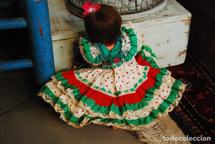 Mu&ntilde;eca espa&ntilde;ola clasica: PRECIOSA MU&Ntilde;ECA ANTIGUA VESTIDA DE GITANA - Foto 7