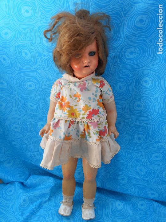 Mu&ntilde;eca espa&ntilde;ola clasica: ANTIGUA MU&Ntilde;ECA ANDADORA DE 75 CM ( REF 3 ) - Foto 1