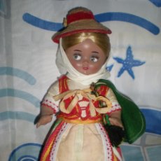 Muñeca española clasica: BONITA LINDA PIRULA CANARIAS DE CELULOIDE ONIL ALICANTE MUÑECAS DE ALBA AÑOS 50 IMPECABLE ESTADO!!