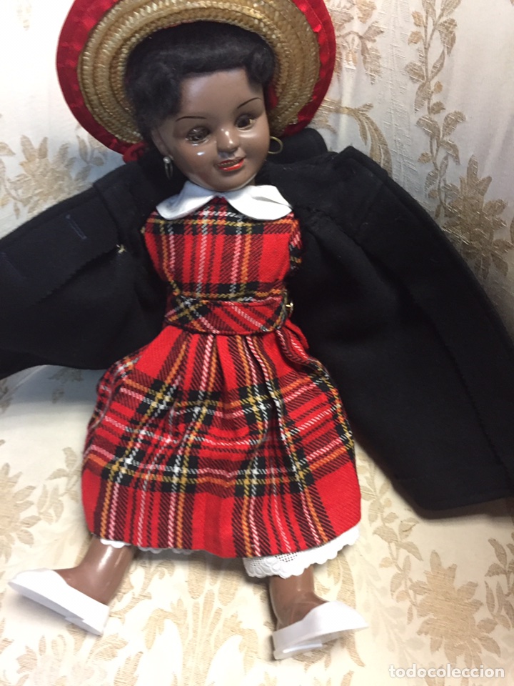 Mu&ntilde;eca espa&ntilde;ola clasica: Mu&ntilde;eca antigua negrita - Foto 1