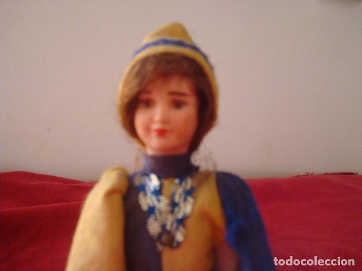 Mu&ntilde;eca espa&ntilde;ola clasica: mu&ntilde;eco de celuloide arlequin posible coleccion - Foto 5