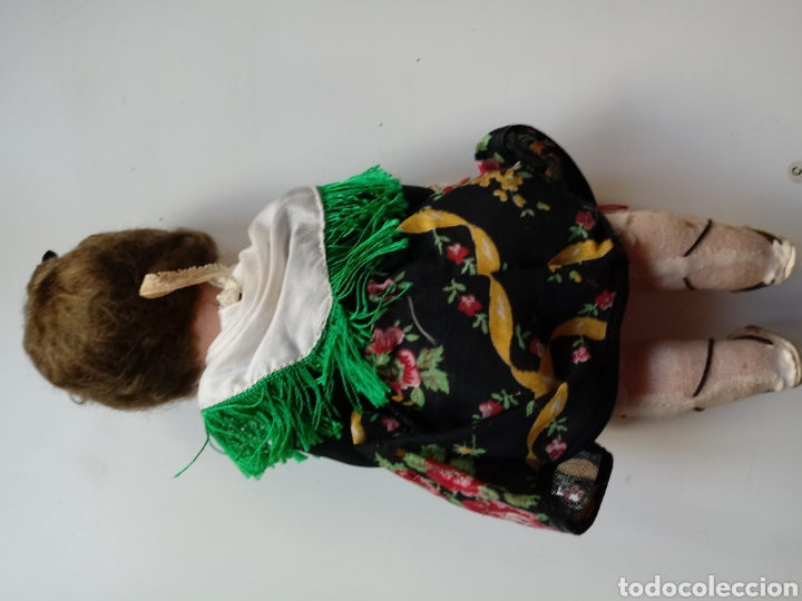 Mu&ntilde;eca espa&ntilde;ola clasica: mu&ntilde;eca antigua de celuloide y plastico regional 26 cm - Foto 4
