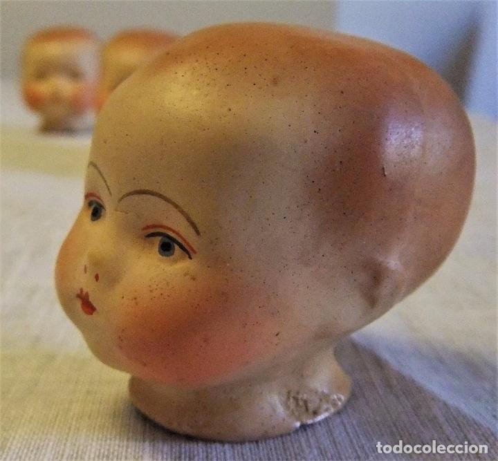 Mu&ntilde;eca espa&ntilde;ola clasica: 4 CABEZAS DE MU&Ntilde;ECA DE PORCELANA BISCUIT - Foto 5