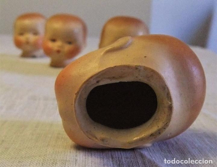 Mu&ntilde;eca espa&ntilde;ola clasica: 4 CABEZAS DE MU&Ntilde;ECA DE PORCELANA BISCUIT - Foto 6