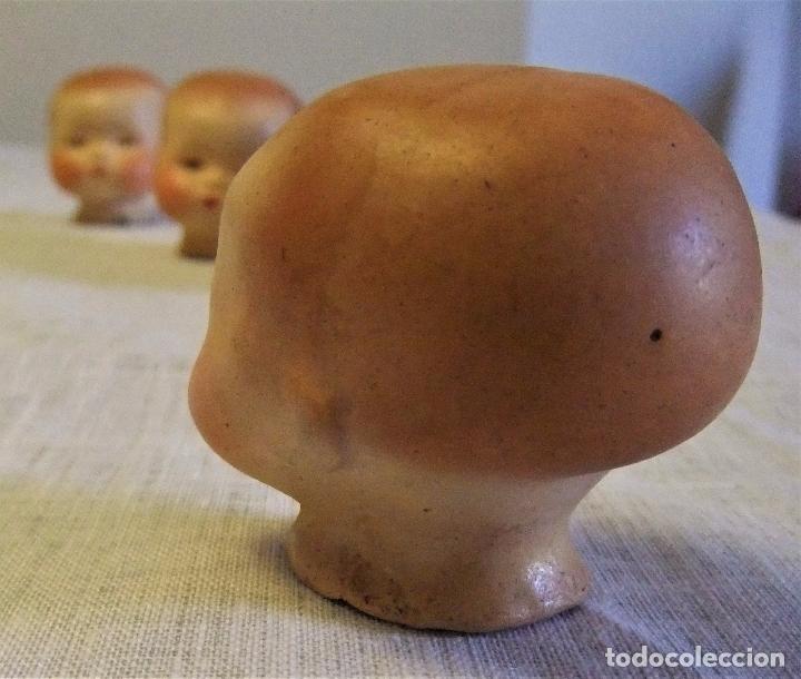 Mu&ntilde;eca espa&ntilde;ola clasica: 4 CABEZAS DE MU&Ntilde;ECA DE PORCELANA BISCUIT - Foto 7