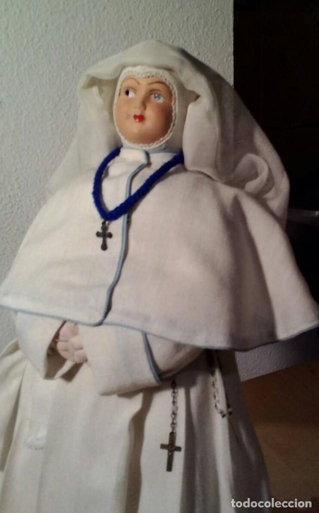 Mu&ntilde;eca espa&ntilde;ola clasica: Monja en terracota o composici&oacute;n - Foto 1