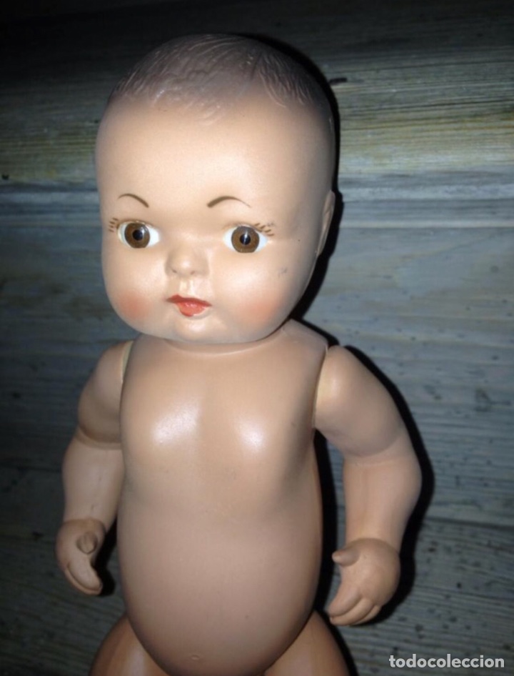 Mu&ntilde;eca espa&ntilde;ola clasica: Mu&ntilde;eco pel&oacute;n 1940-50 original - Foto 2