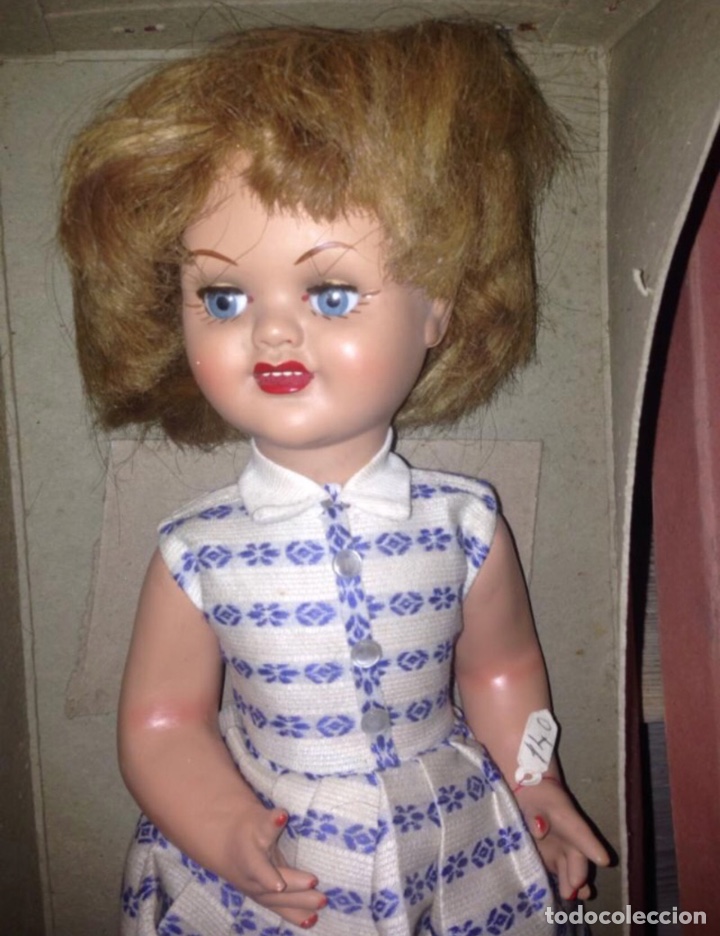 Mu&ntilde;eca espa&ntilde;ola clasica: Mu&ntilde;eca de 1940-50 original en caja - Foto 2