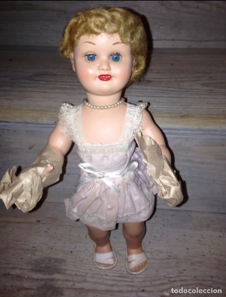 Mu&ntilde;eca espa&ntilde;ola clasica: Mu&ntilde;eca de 1940-50 original - Foto 4